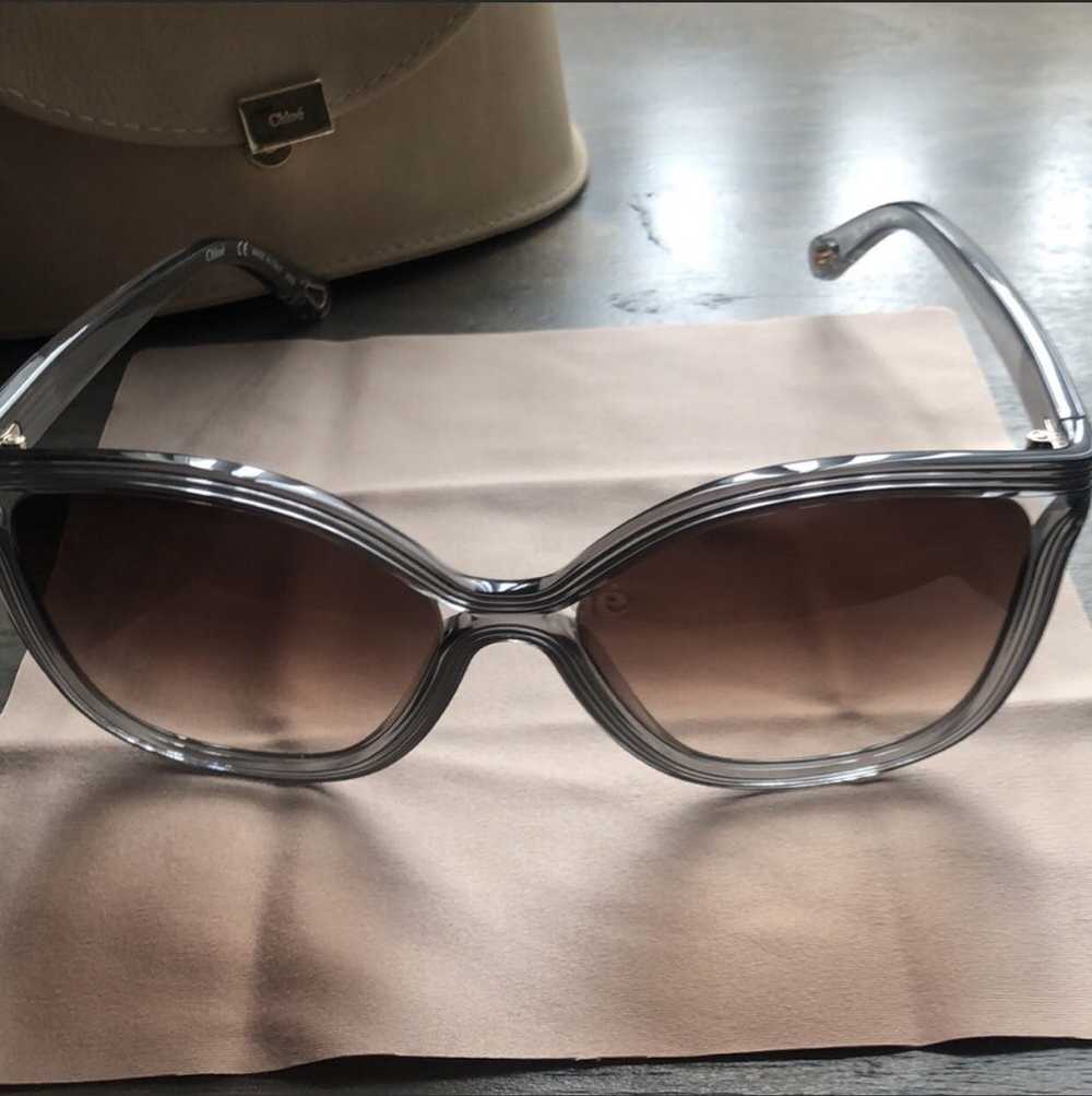Chloe Chloe Oversized Grey Sunglasses CE737S - image 4
