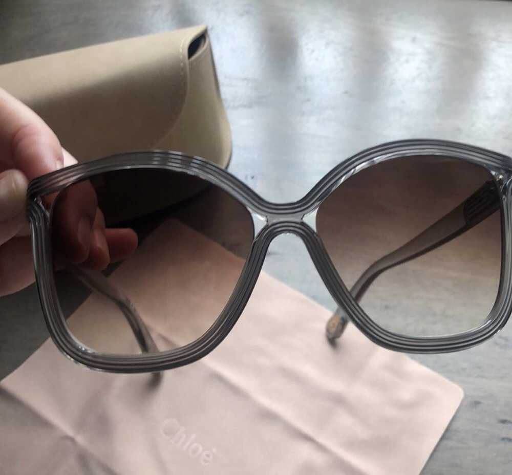 Chloe Chloe Oversized Grey Sunglasses CE737S - image 5