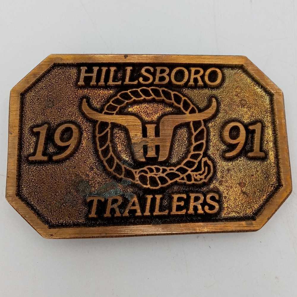 Vintage Hillsboro Trailers Buckle 1991 Cattle Tru… - image 6