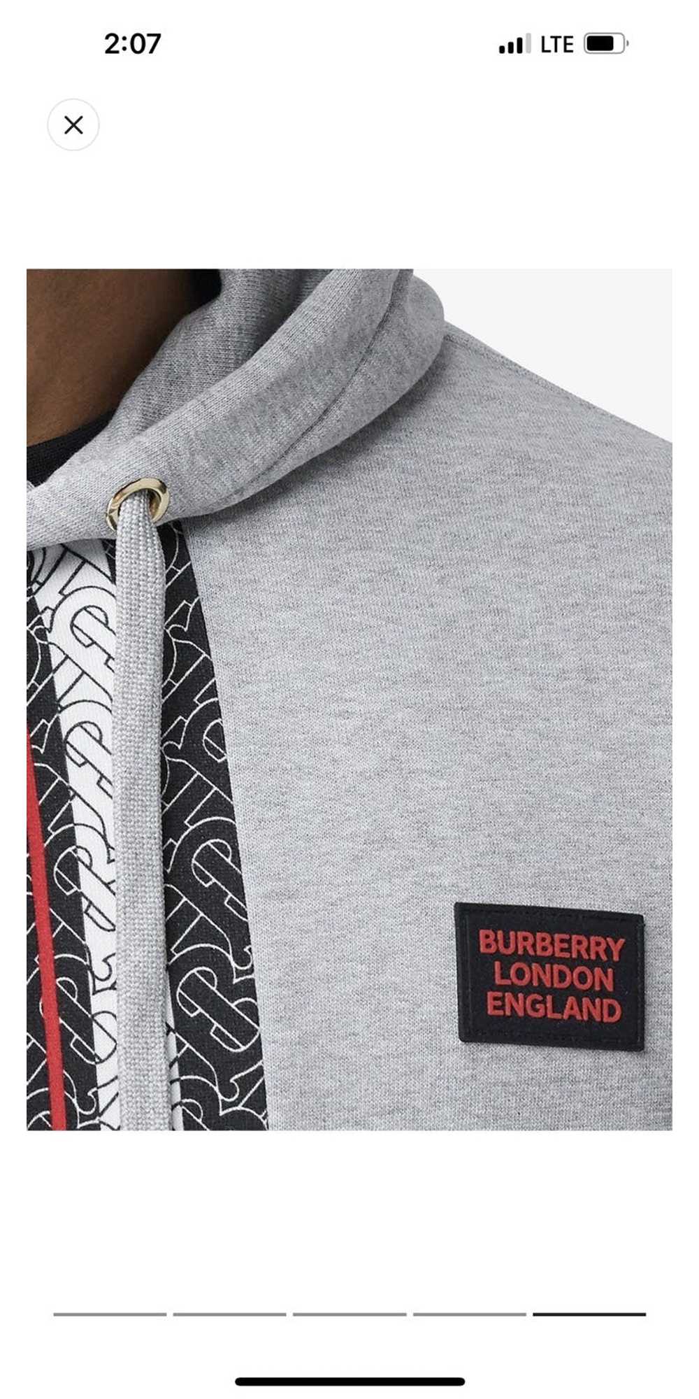 Burberry Burberry Gray Stripe Hoodie - image 10