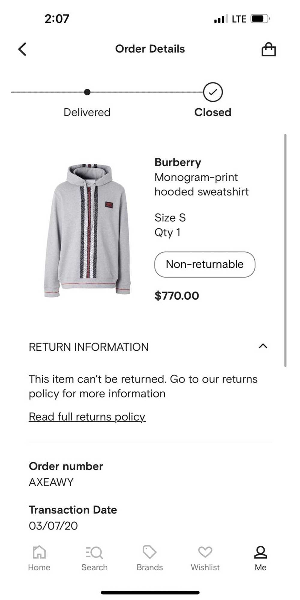 Burberry Burberry Gray Stripe Hoodie - image 8