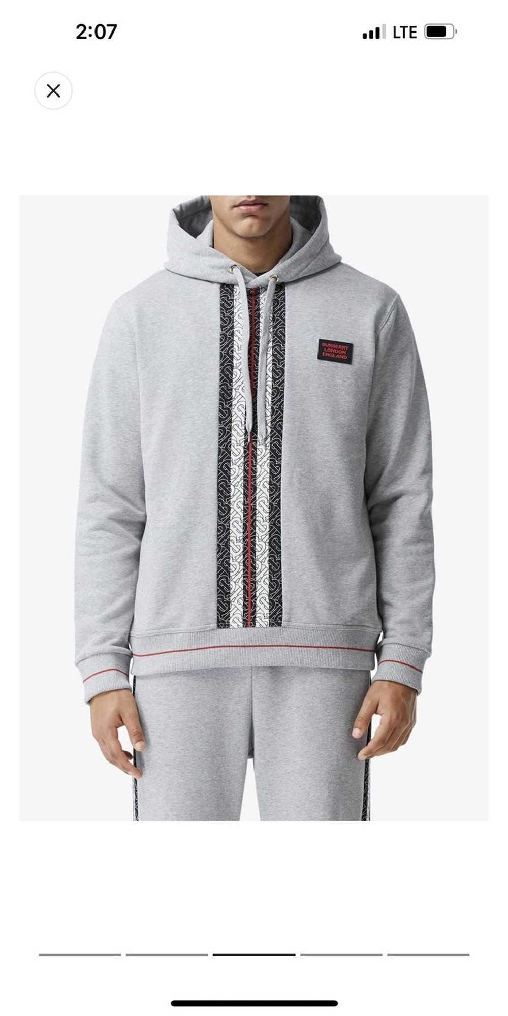 Burberry Burberry Gray Stripe Hoodie - image 9