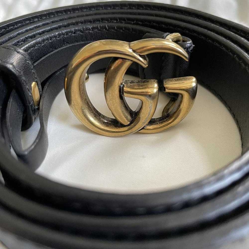 Gucci Authentic Gucci Sm Double G Belt - image 1