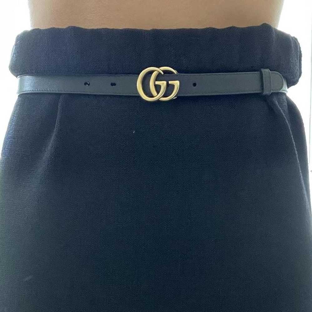 Gucci Authentic Gucci Sm Double G Belt - image 3