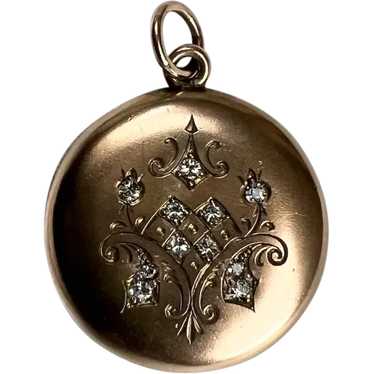 1920s Floral EH Monogram Engraved Art Deco Flapper Locket Pendant Jewelry  Necklace Charm — Canned Ham Vintage