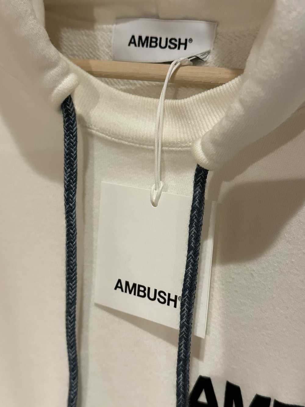 Ambush Design Ambush White Print Logo Hoodie Swea… - image 3