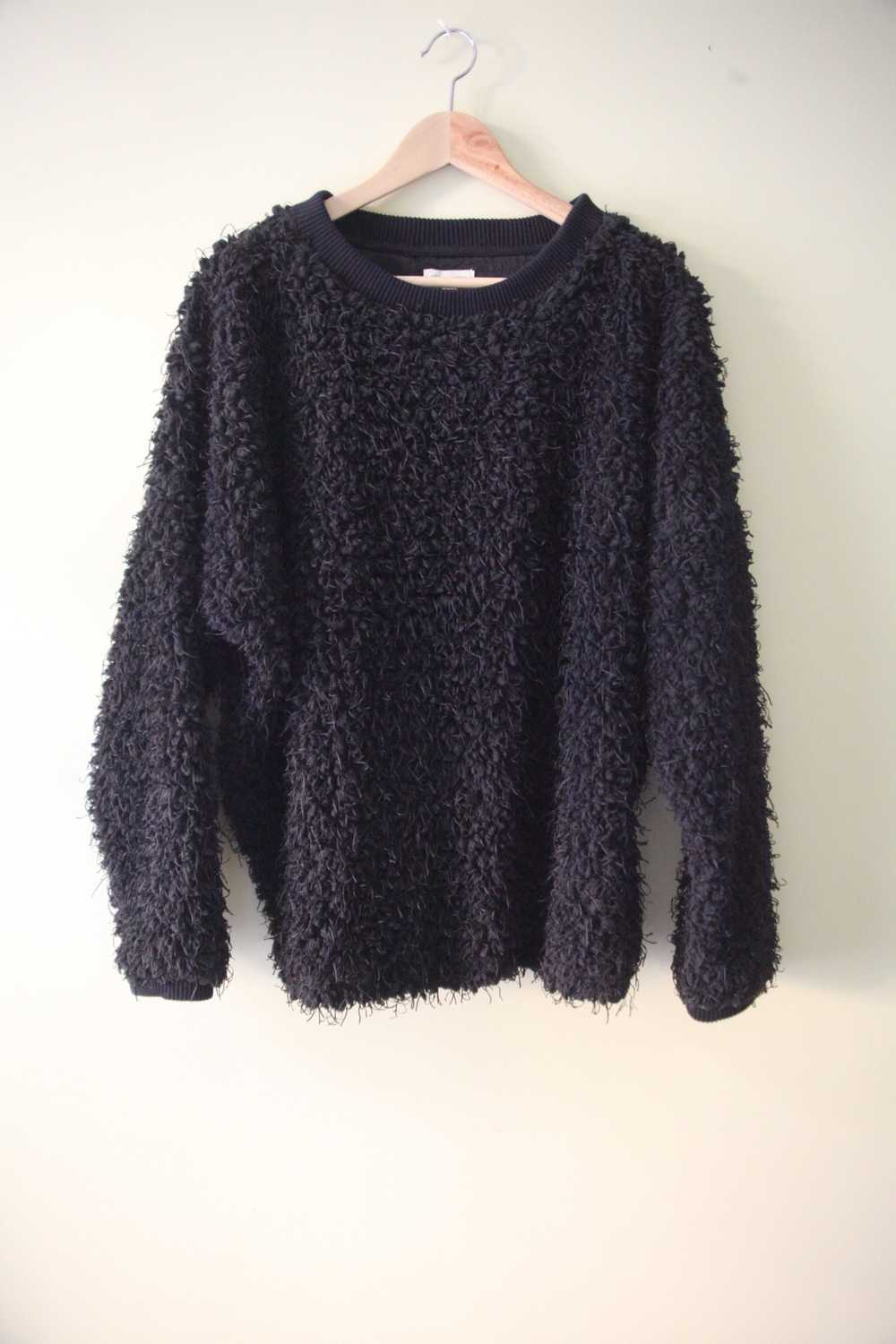 Urban Outfitters Black Hairs Fluffy Sweatshirt Sw… - image 2