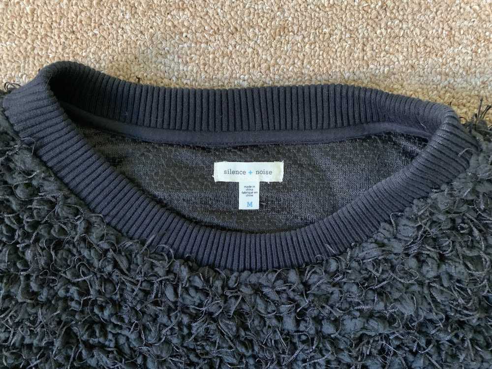 Urban Outfitters Black Hairs Fluffy Sweatshirt Sw… - image 5