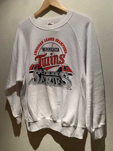 Vintage 80s Minnesota Twins T-shirt M Deadstock Champion Baseball Mesh 2  tone