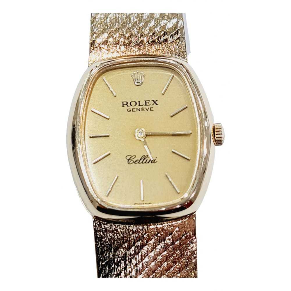 Rolex Cellini yellow gold watch - image 2