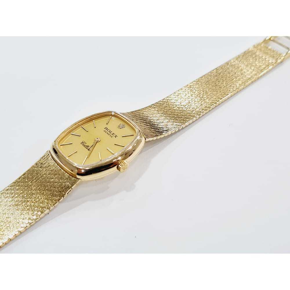 Rolex Cellini yellow gold watch - image 4