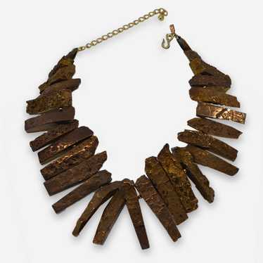 Brutalist Necklace by Kenneth Jay Lane, Graduated… - image 1