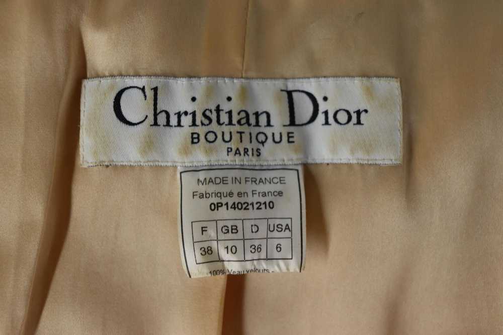 2000's Christian Dior Beige Suede Jacket - image 5