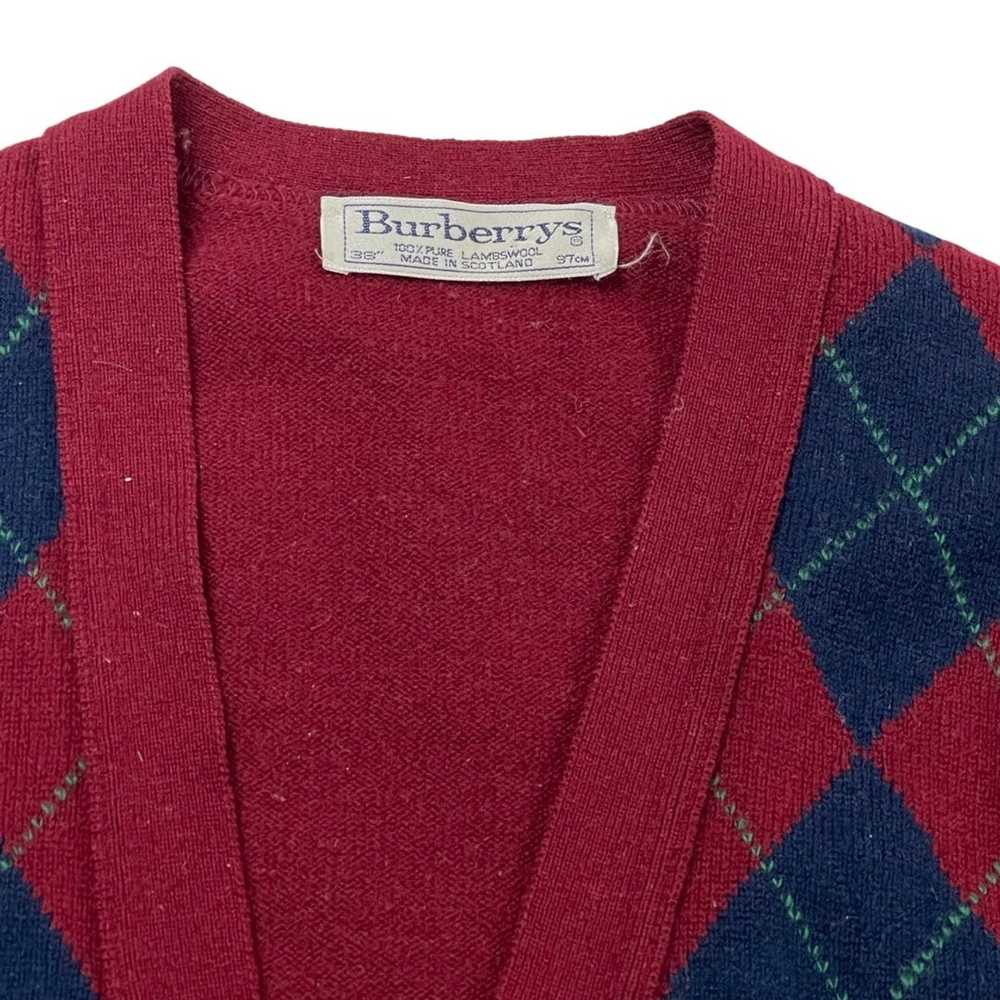 Burberry Vintage 90s Burberrys 100% Wool Knit Vest - image 2