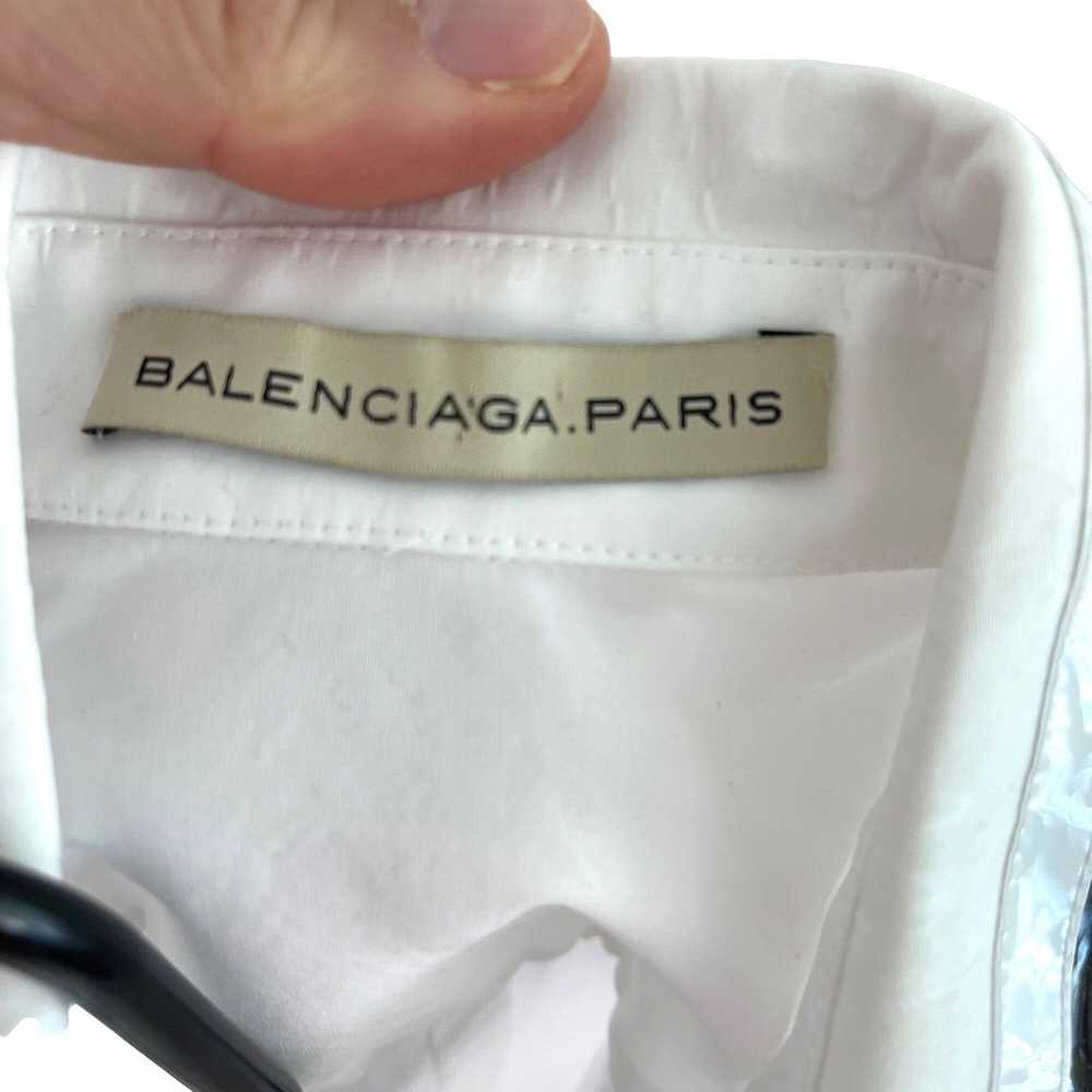 Balenciaga Balenciaga Paris Womens Shirt White Si… - image 4