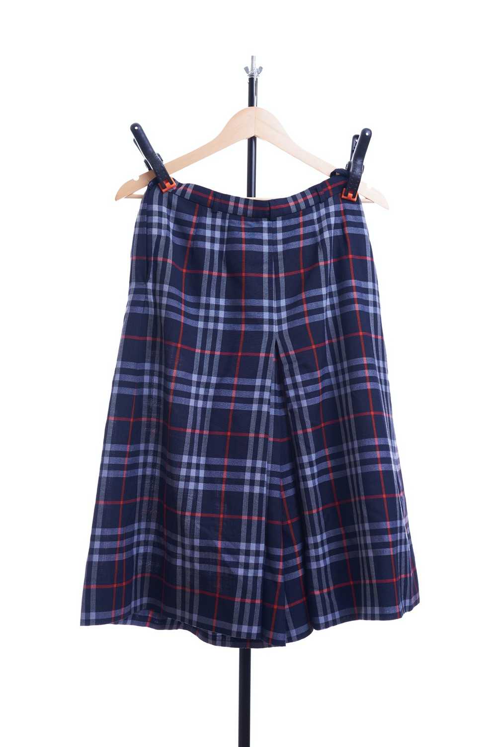 Burberry Burberry London Blue Plaid Vintage Skirt… - image 2