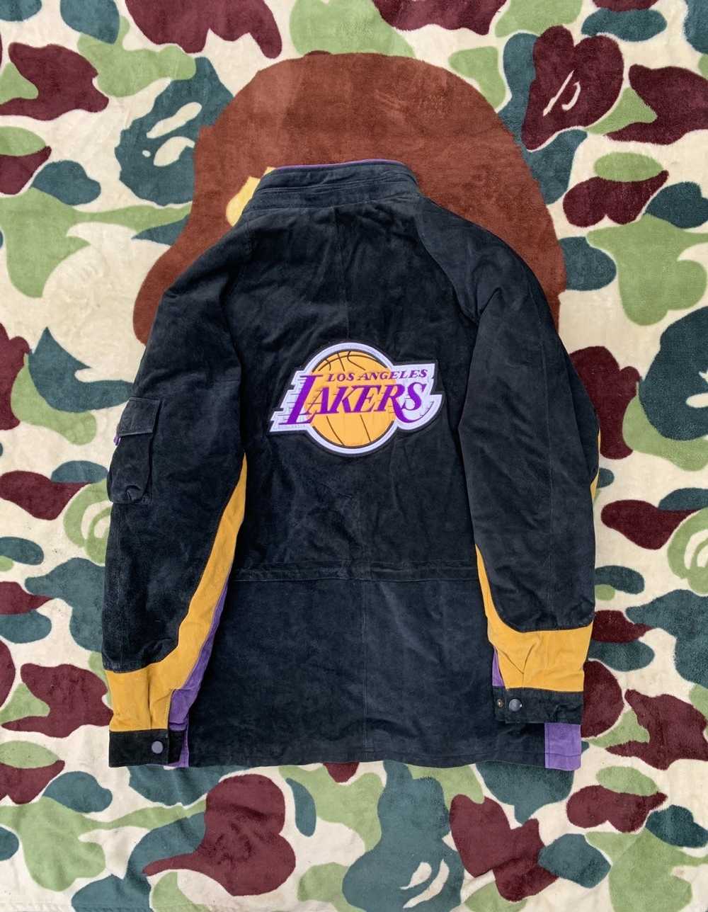 Lakers × NBA × Vintage Lakers Leather Coat - image 5