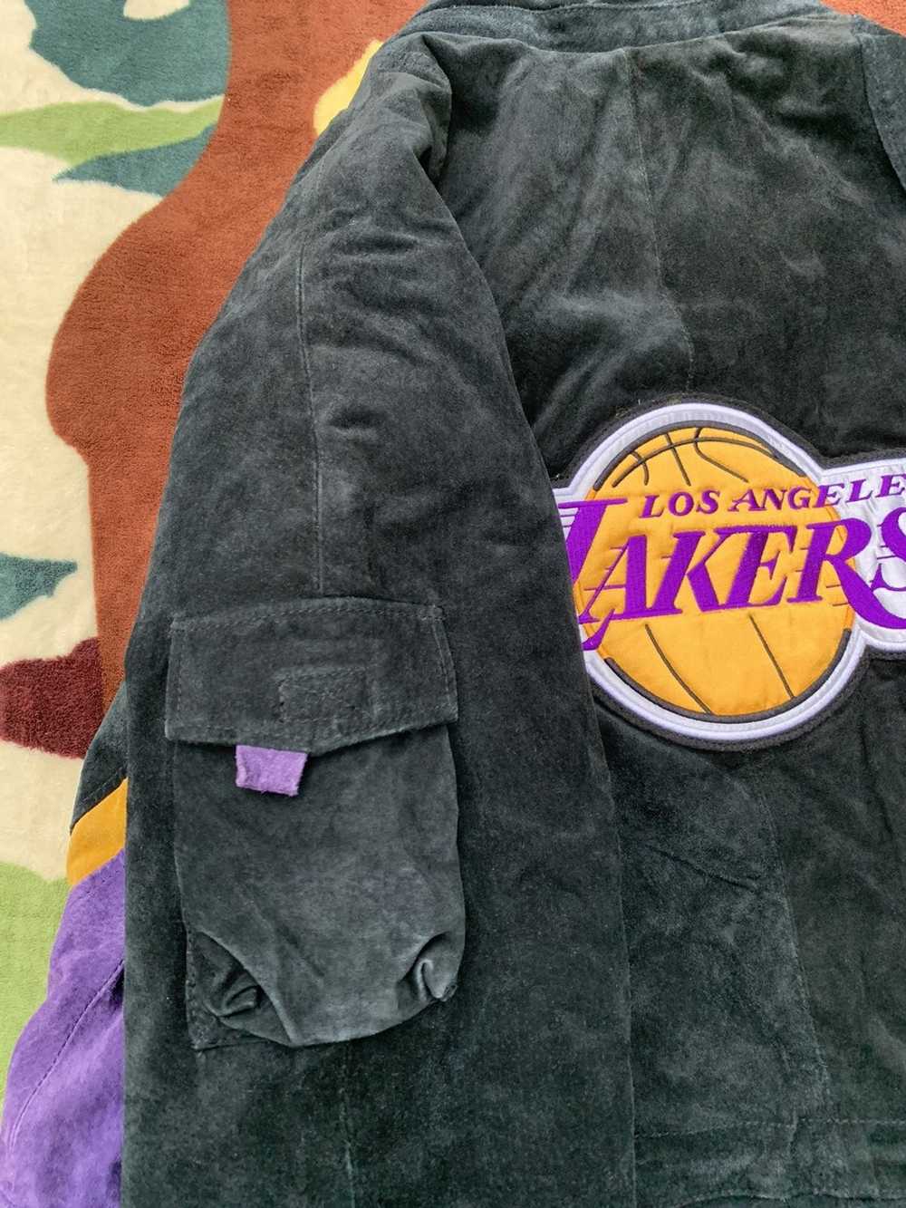 Lakers × NBA × Vintage Lakers Leather Coat - image 7