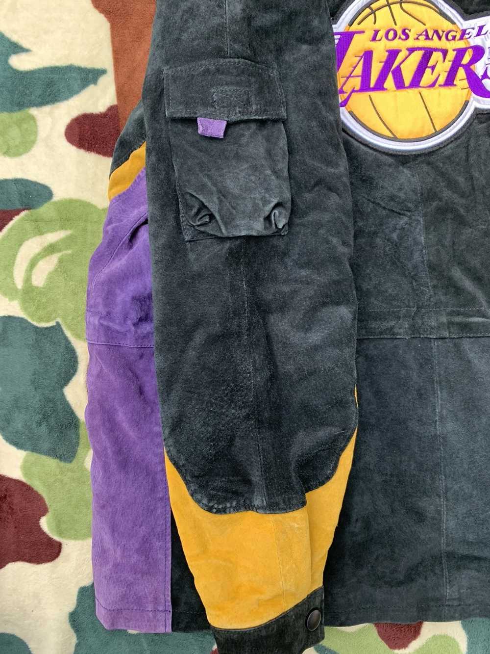 Lakers × NBA × Vintage Lakers Leather Coat - image 8