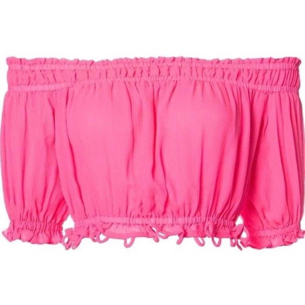 Apiece Apart Apiece Apart Hot Pink Crop Top - image 1