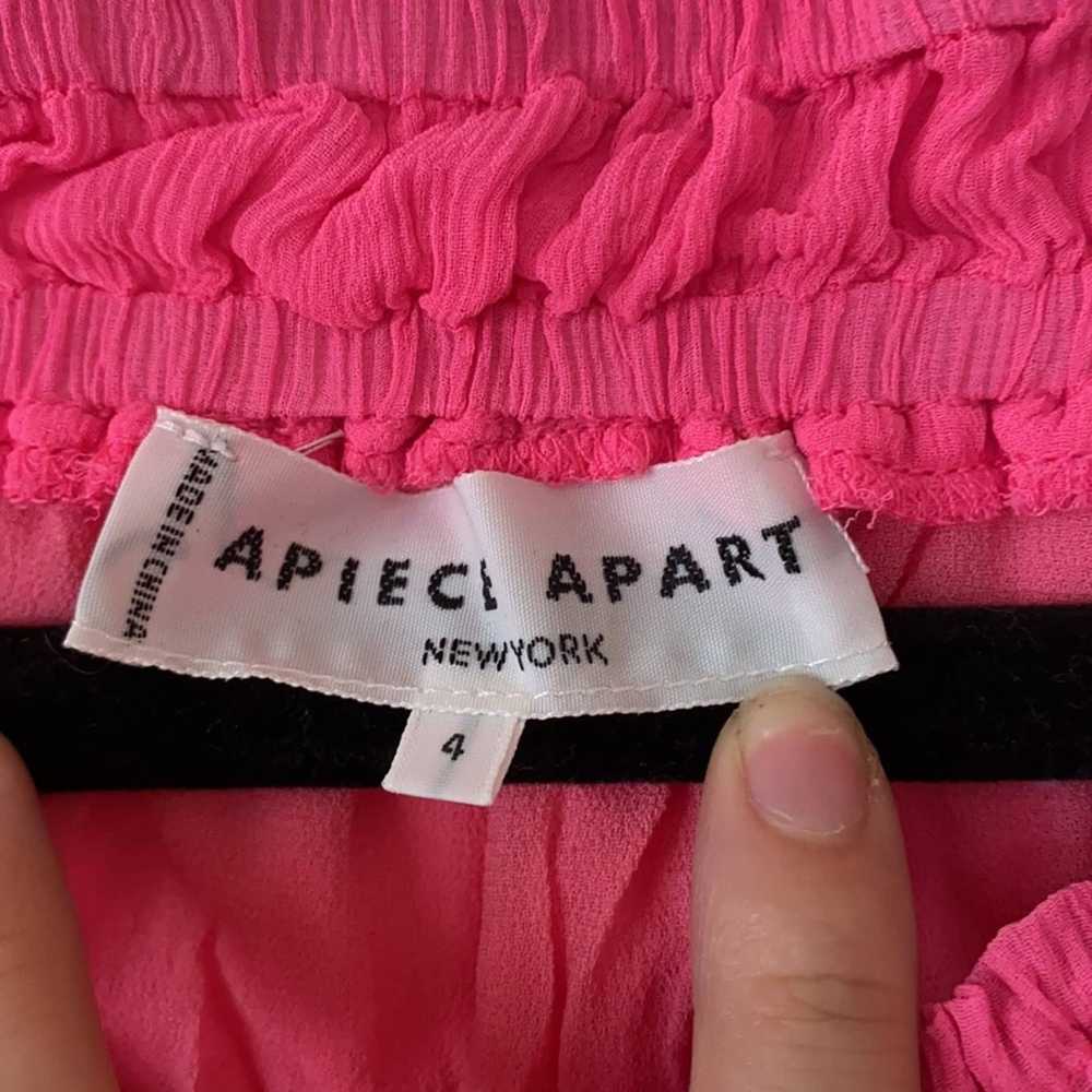 Apiece Apart Apiece Apart Hot Pink Crop Top - image 4