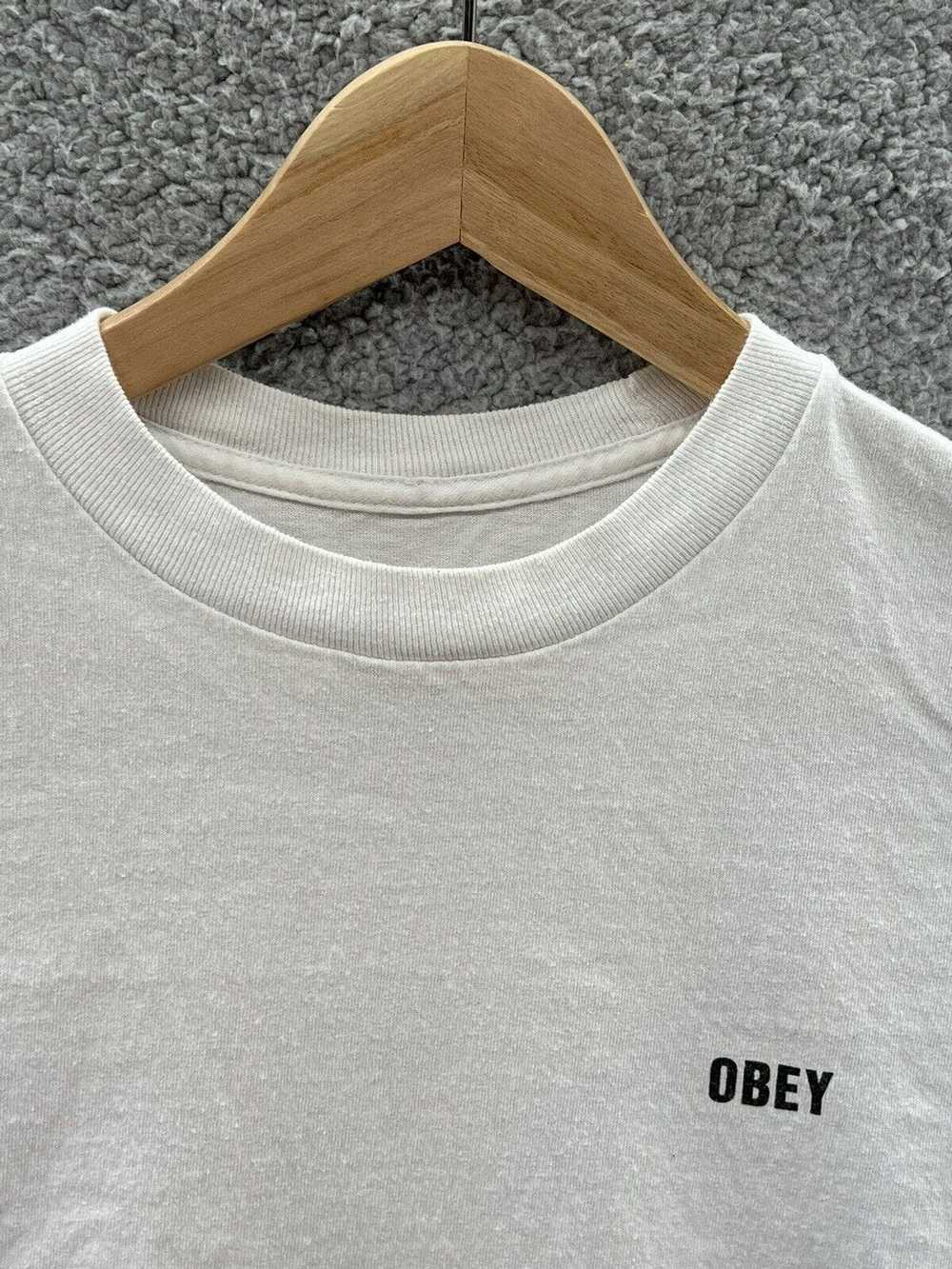 Obey Obey Noir Women Icon White Longsleeve T-Shir… - image 5