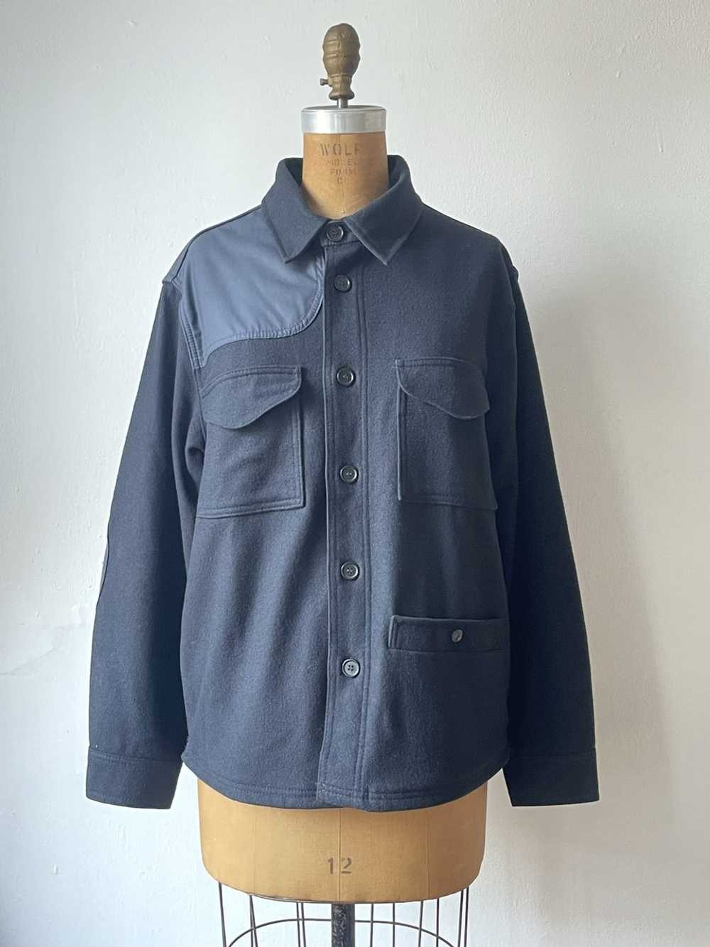 Filson Navy Virgin Wool Jacket, Medium - image 1