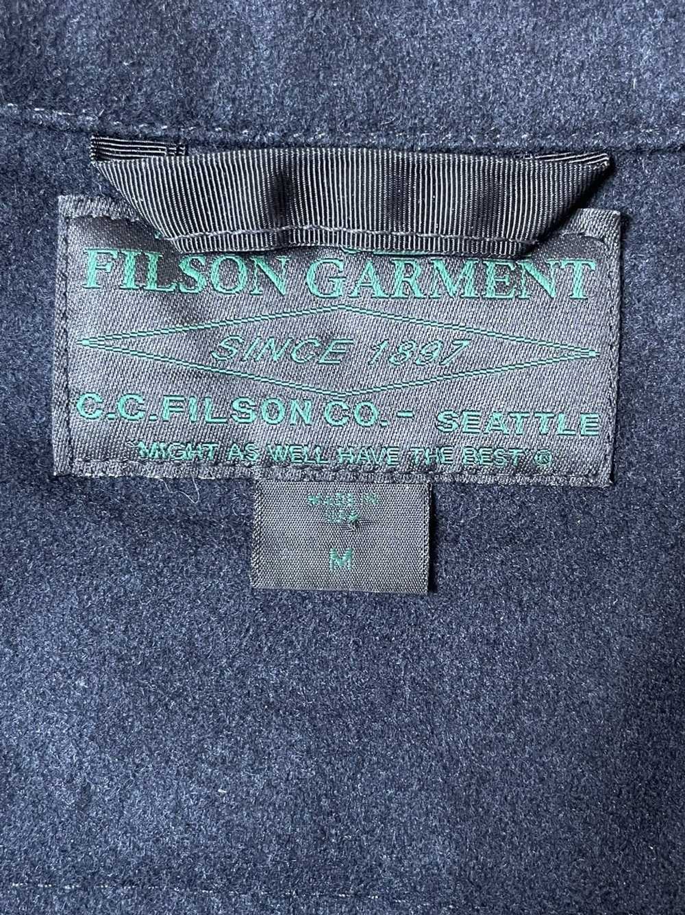 Filson Navy Virgin Wool Jacket, Medium - image 6