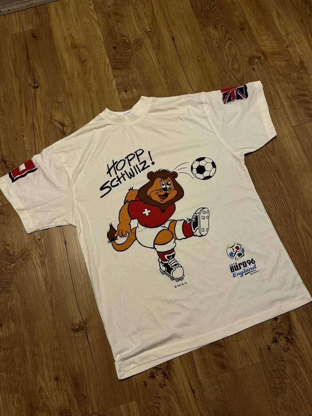 Soccer Jersey × Vintage Uefa Euro 1995 Tee - image 1