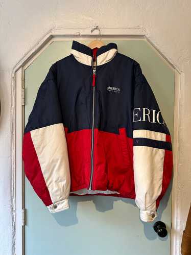 Perry Ellis Color Block Puffer Jacket