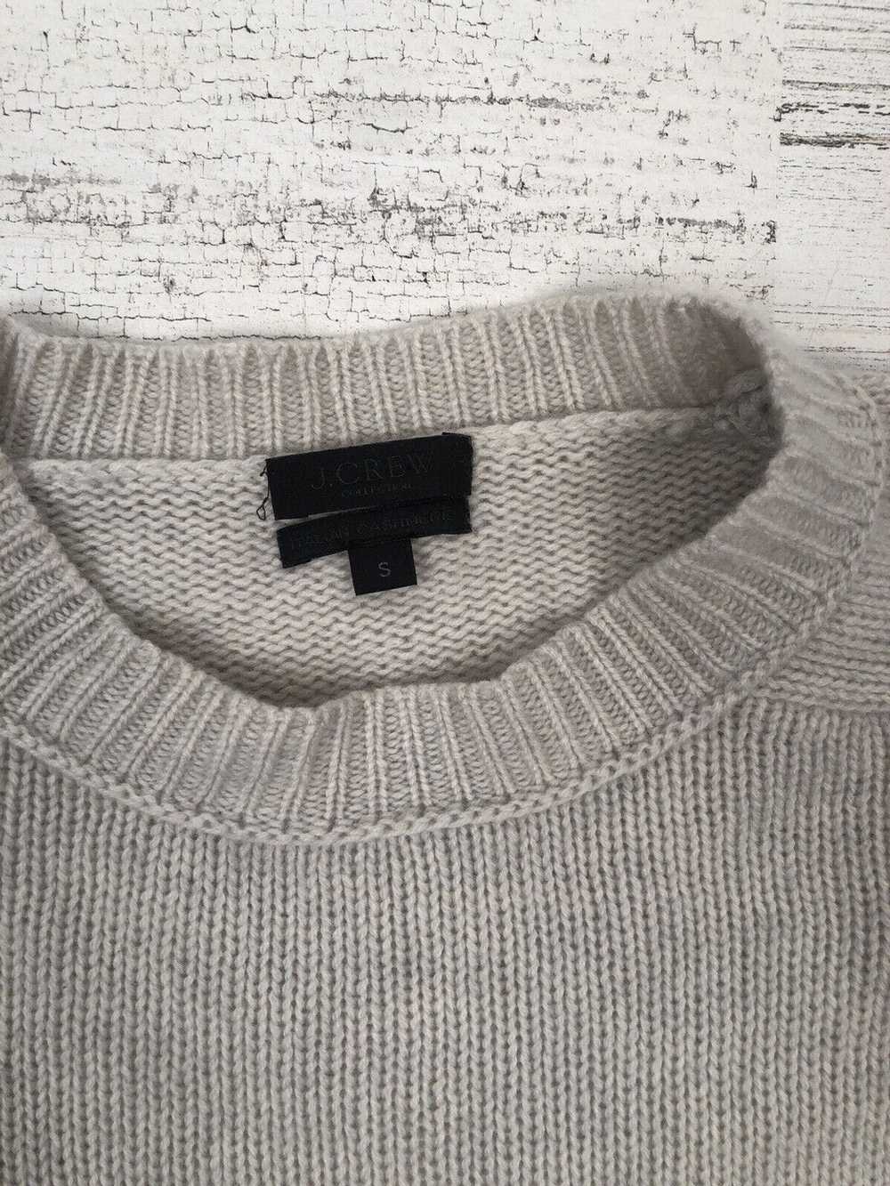 J.Crew J Crew Gray Cashmere Lines Sweater - Men's… - image 3