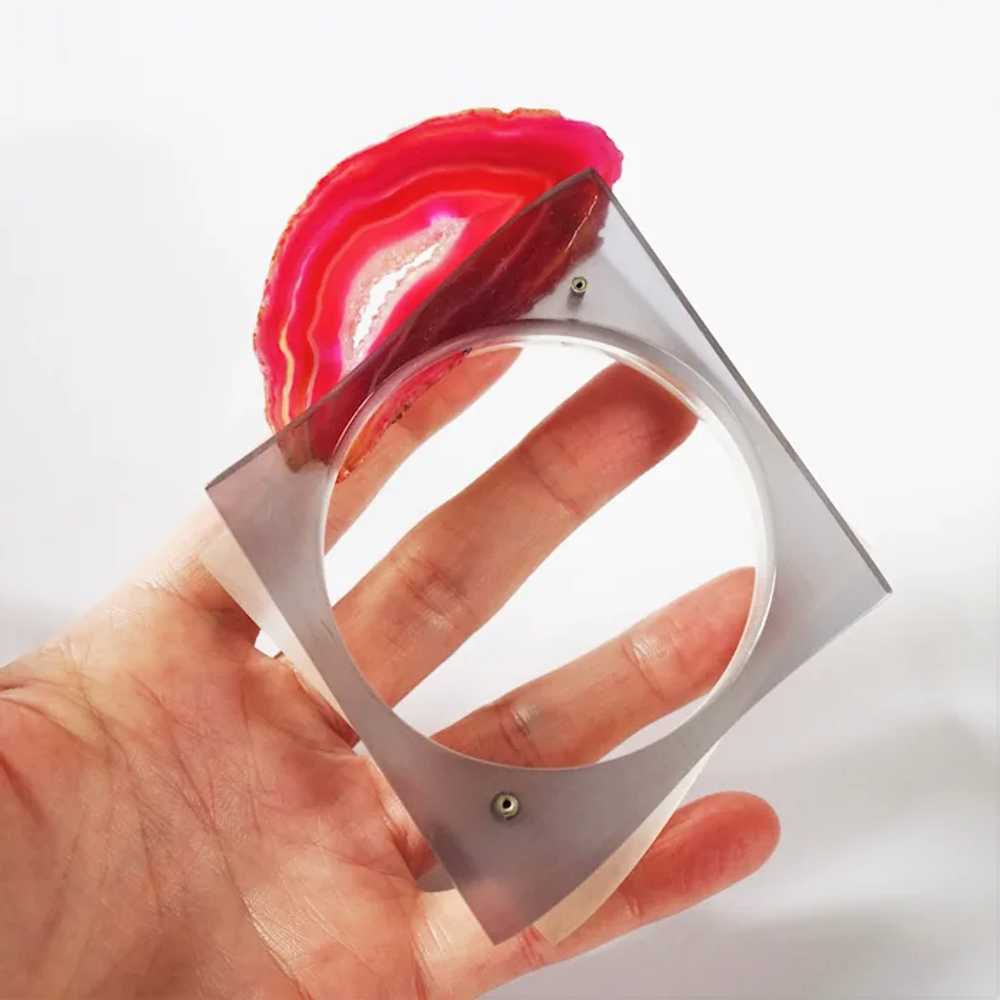 Unique Agate , Plexiglass, Modern Design Bracelet - image 6