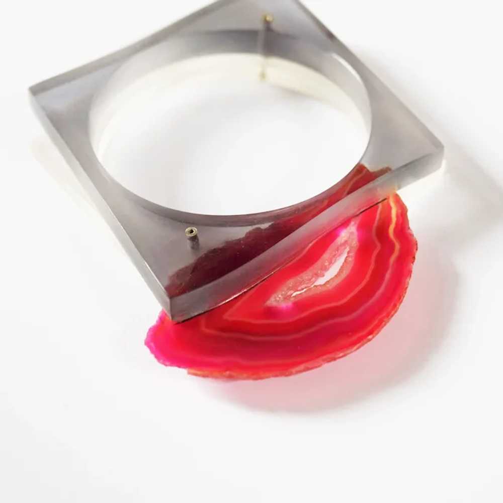 Unique Agate , Plexiglass, Modern Design Bracelet - image 7