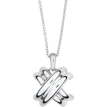 Tiffany & Co. Sterling Silver Signature X Necklace - image 1