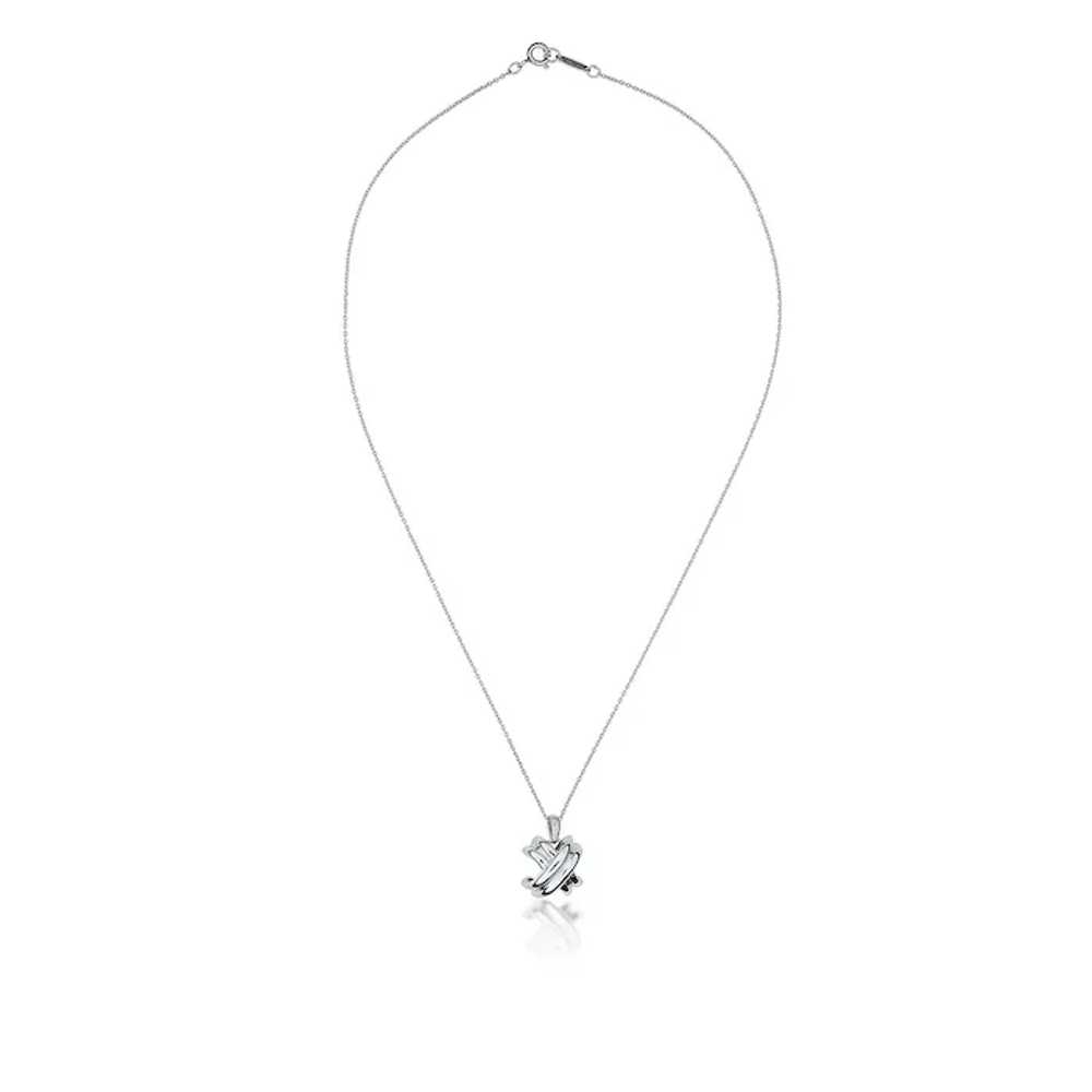 Tiffany & Co. Sterling Silver Signature X Necklace - image 3