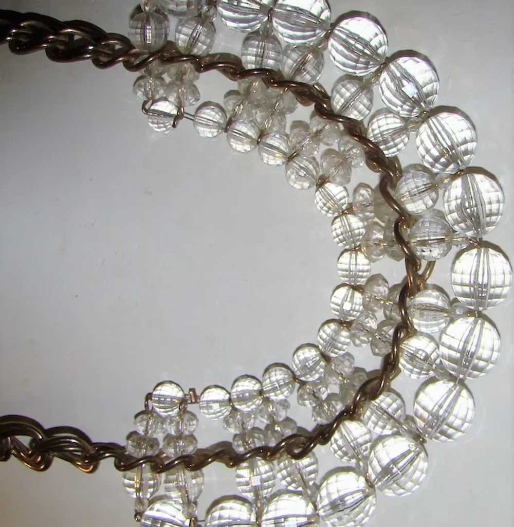 Awesome Clear faceted ball beads, Lucite beaded B… - image 2