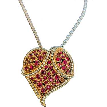 Buy Pixel Heart Rhinestone Necklace Online in India - Etsy