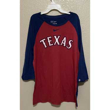 Nike Dri Fit Texas Rangers GENUINE merch Women's T-shirt EUC