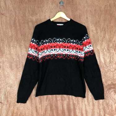 Coloured Cable Knit Sweater × Homespun Knitwear L… - image 1