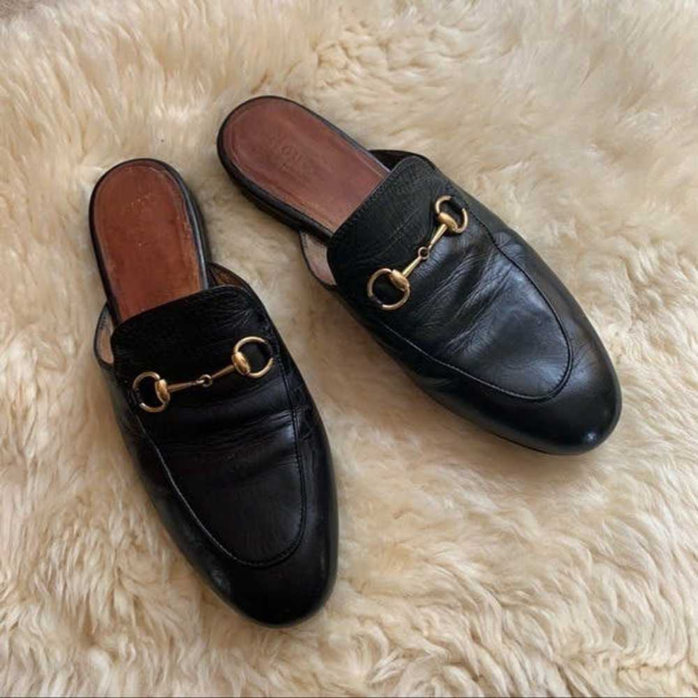 Gucci GUCCI Princetown Black Horsebit Black Leath… - image 2