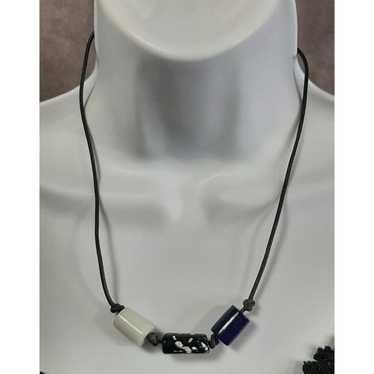 Other Chunky Abstract Glass Necklace - image 1