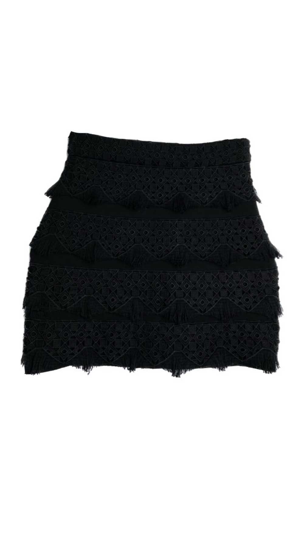 Maje Maje Paris Black Mini Skirt Geometric Patter… - image 2