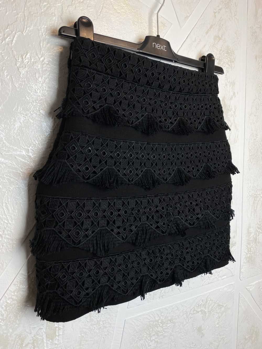Maje Maje Paris Black Mini Skirt Geometric Patter… - image 9