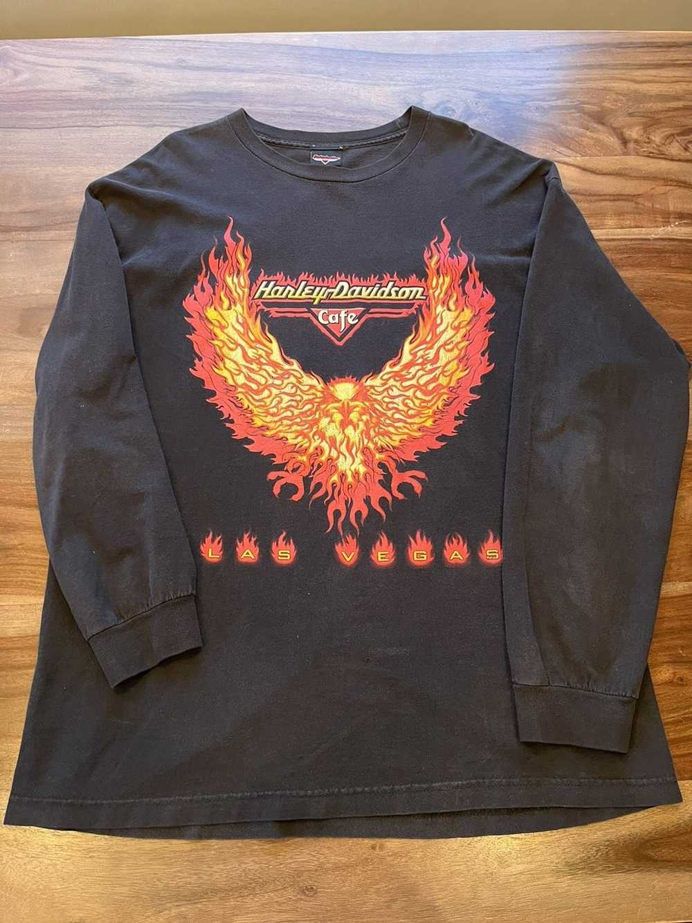 Harley Davidson Vintage Harley Phoenix Longsleeve - image 1