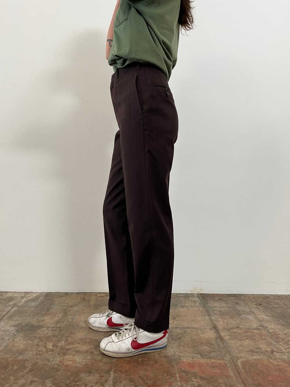 50s/60s Brown Twill Work Pants - image 2