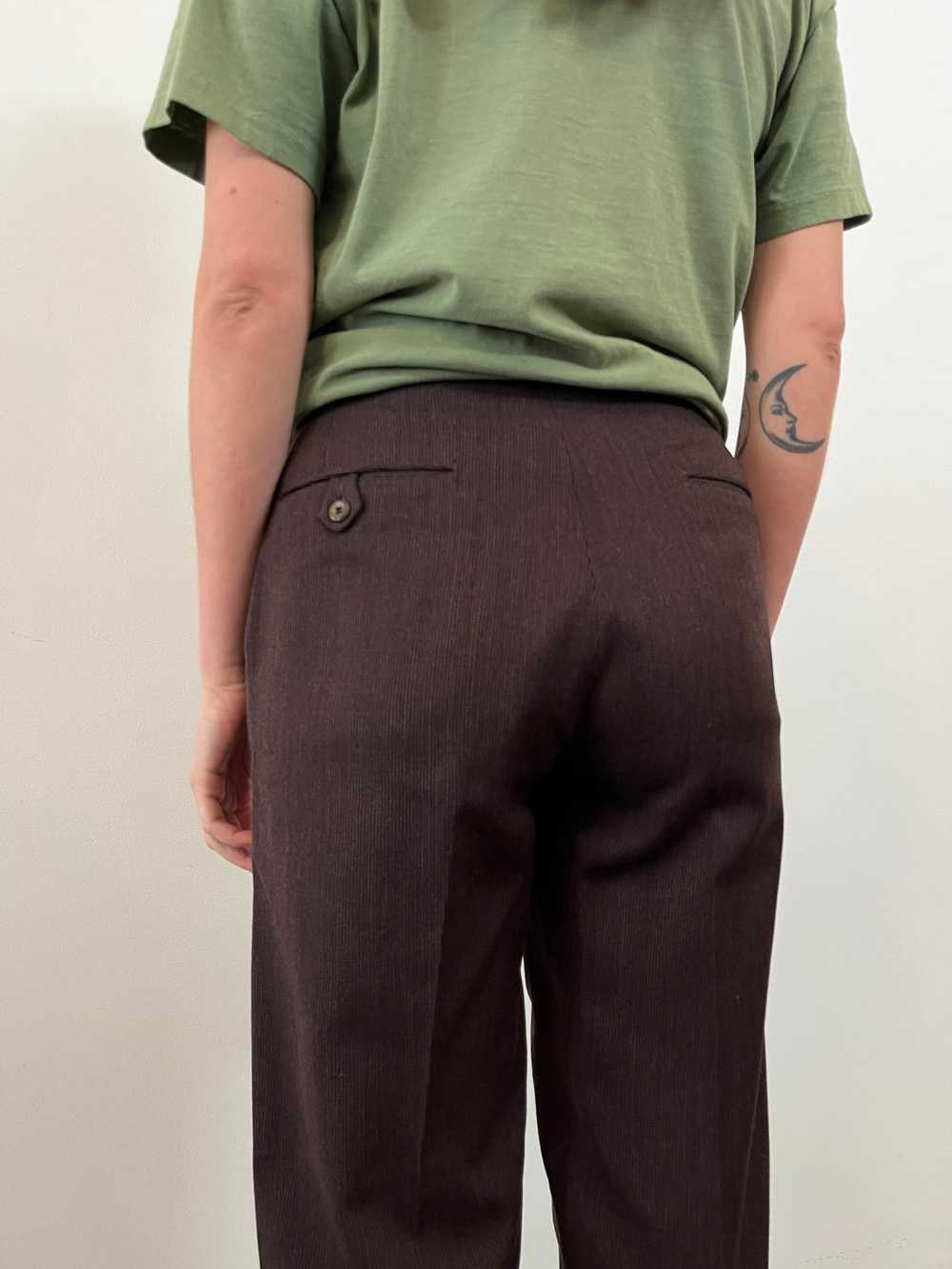 50s/60s Brown Twill Work Pants - image 5