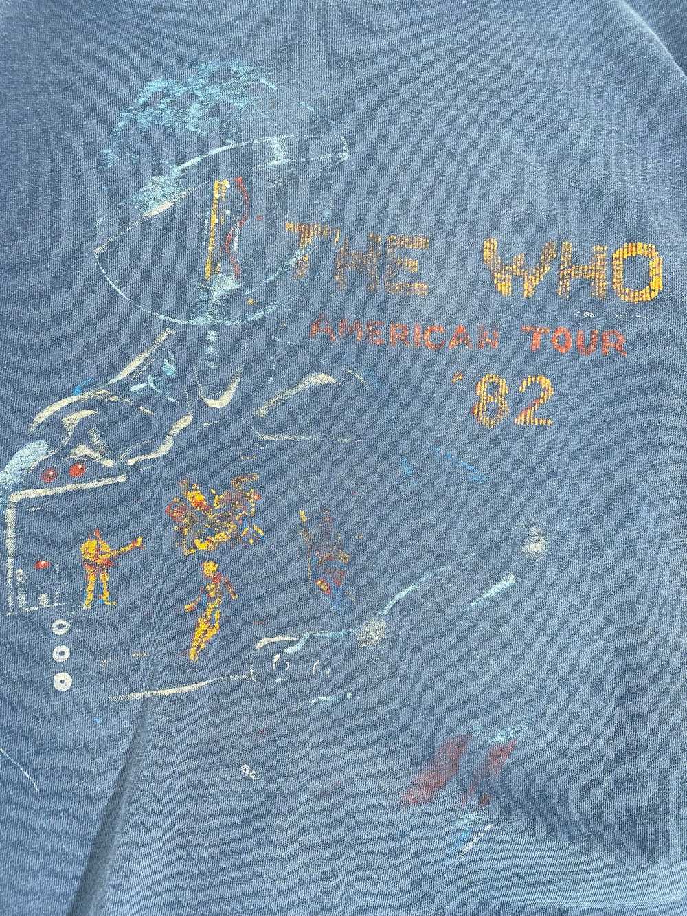 Vintage The WHO Band 1982 World Tour T-Shirt Sz. S - image 4