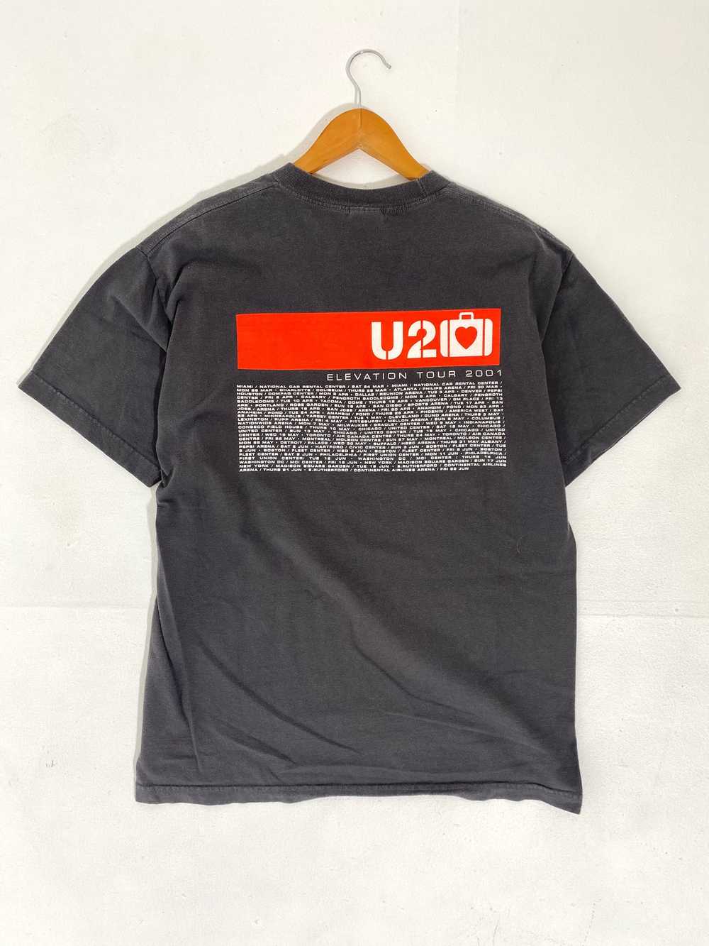 Vintage U2 "Elevation Tour 2001" T-Shirt Sz. L - image 5