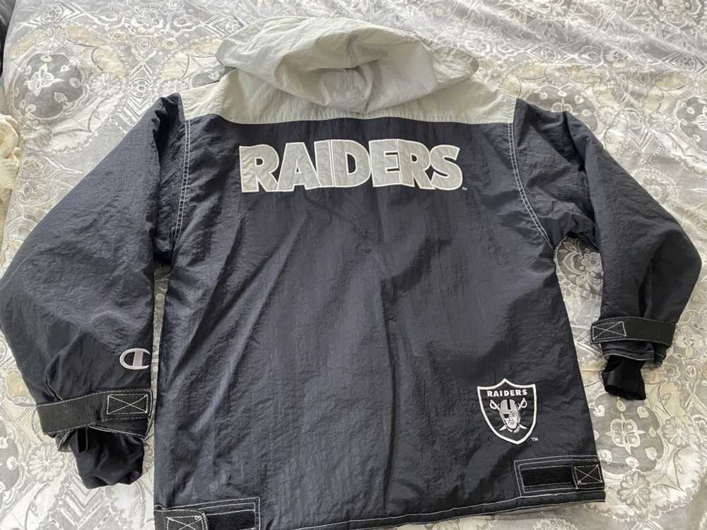 NFL Oakland Raiders Football Team Collection Pullover Windbreaker Jack –  Lhük