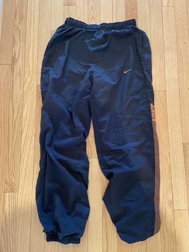 Vintage Nike Navy Blue 100% Nylon Windbreaker Track Pants Shiny